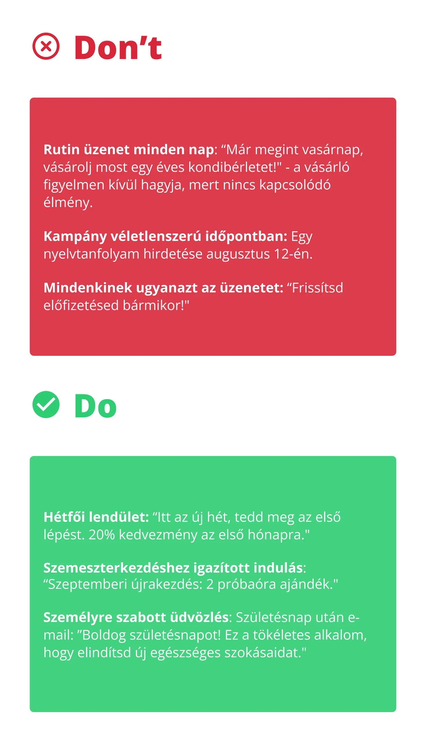 Fresh Start effektus helyes és helytelen alkalmazása – Do vs Don't