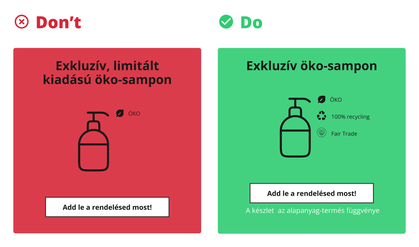 Szűkösség marketing helyes és helytelen alkalmazása – Do vs Don't