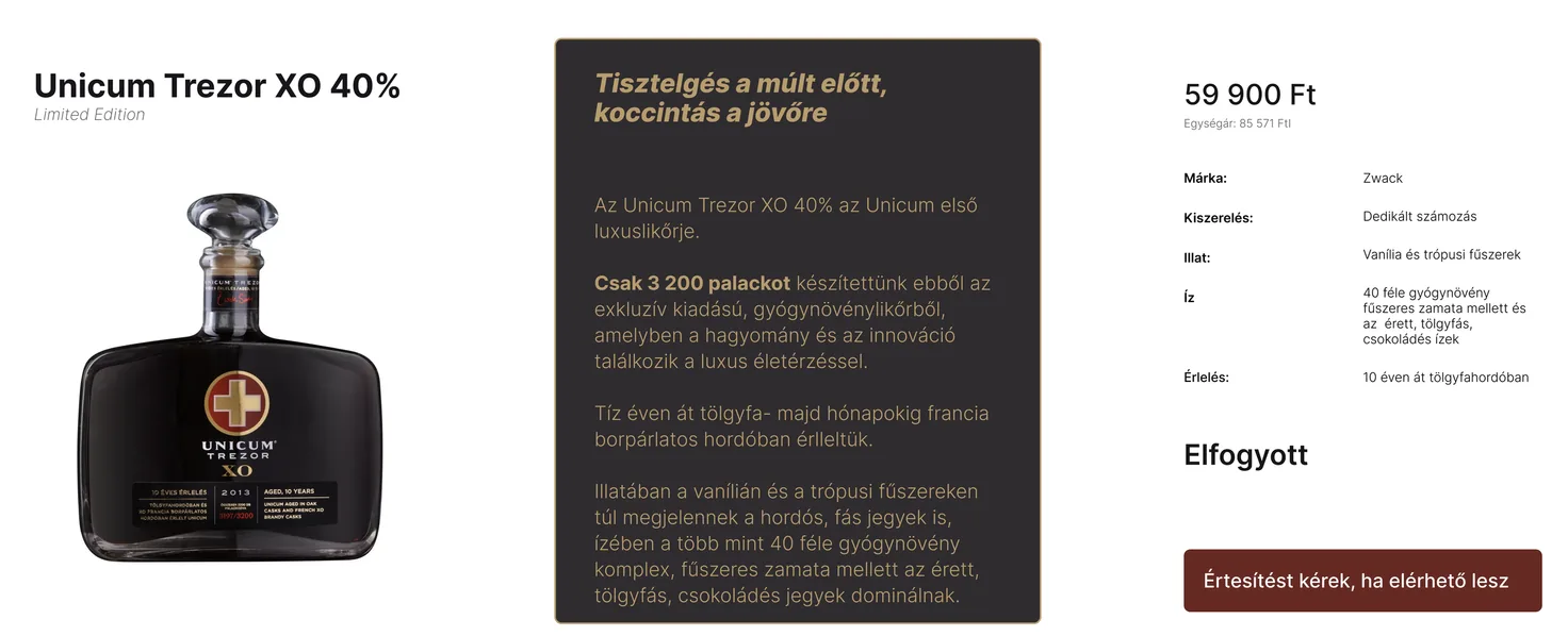 Scarcity Unicum after